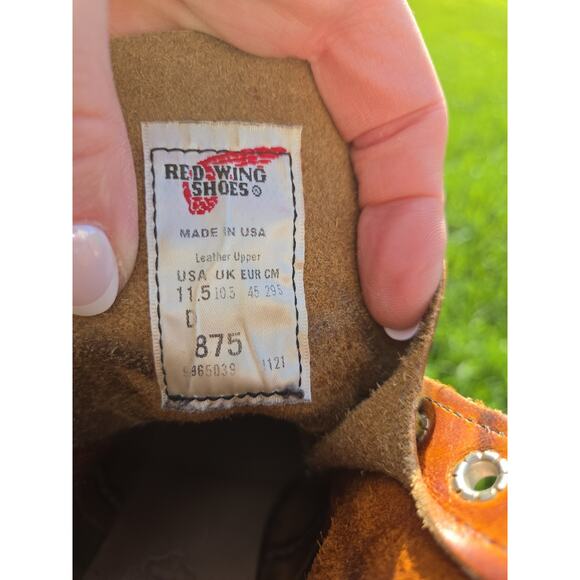 Red Wing Shoes 875 Moc Toe Leather Boots